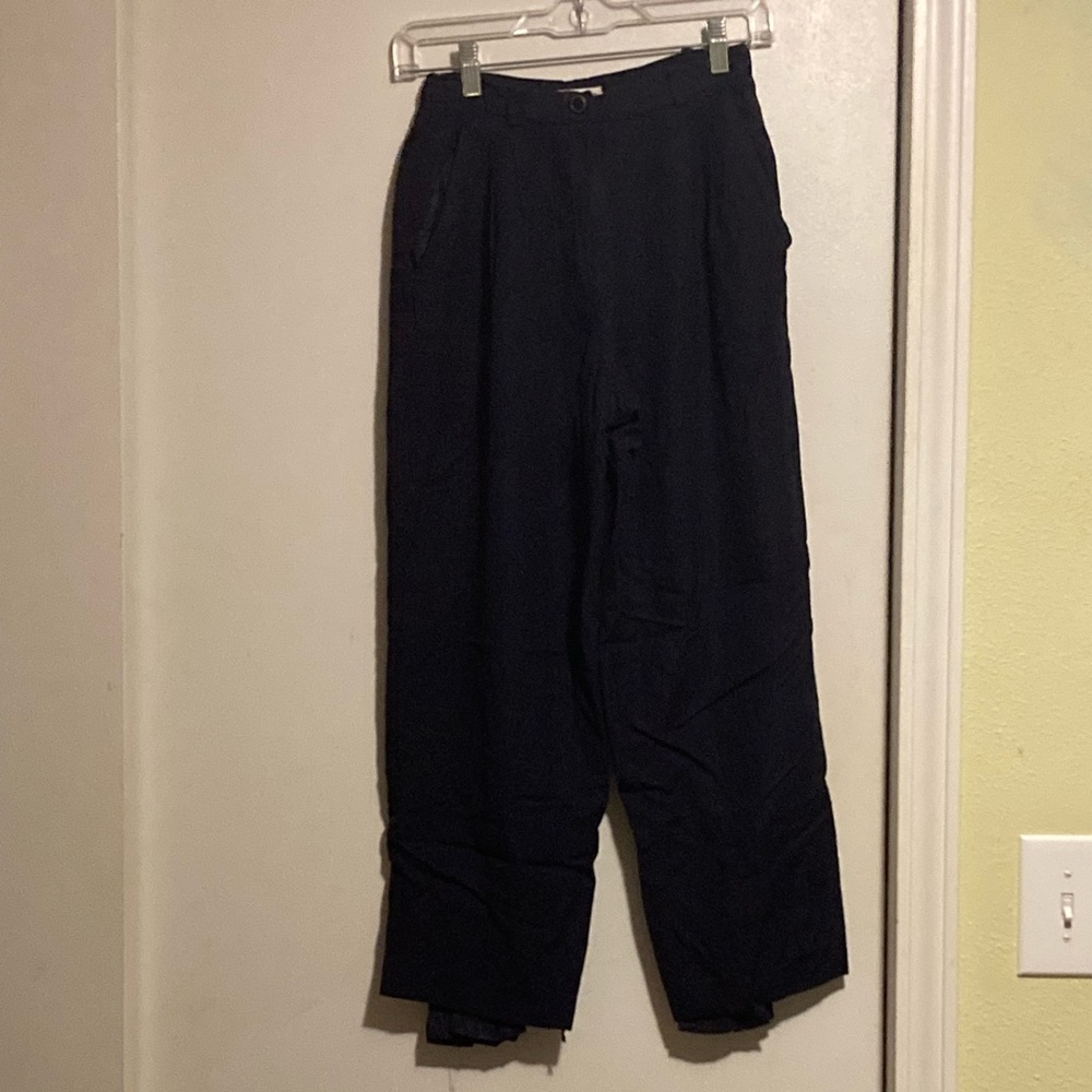 Vintage Navy Blue Liz Claiborne Petite Trousers